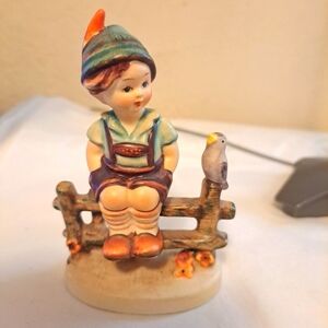 Hummel Wayside Harmony TMK 2 Figurine Boy On Fence 4.5" Very Nice
